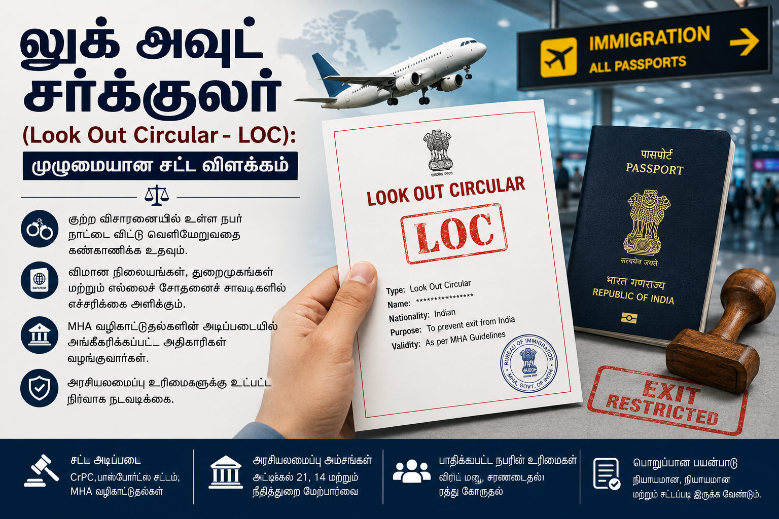 லுக் அவுட் நோட்டீஸ் - முழுமையான சட்ட விளக்கம்
