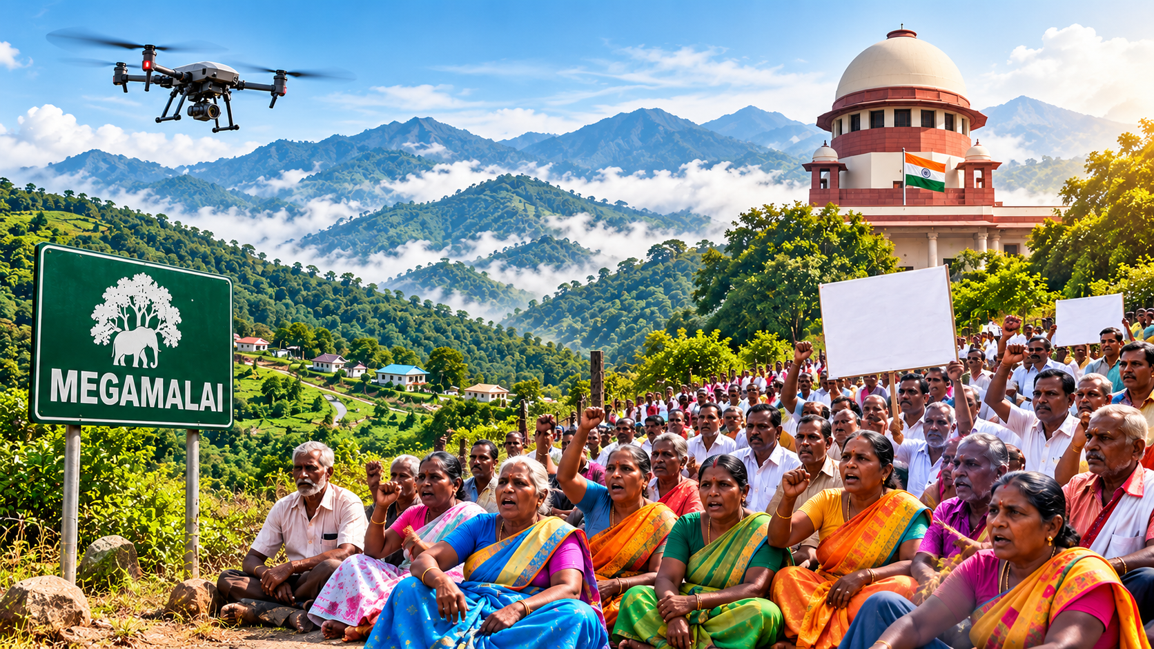 மேகமலை மலைக்கிராம மக்கள் வெளியேற்ற விவகாரம்
