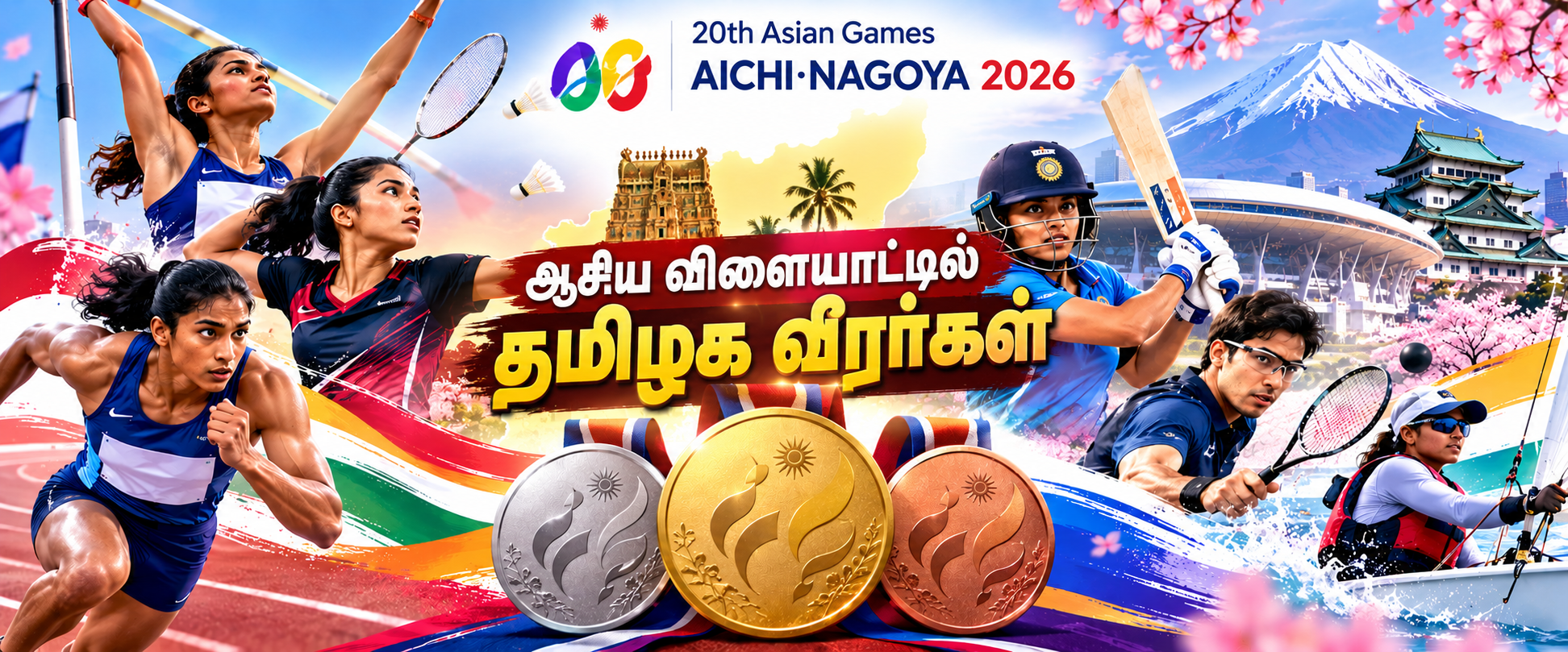 ஆசிய விளையாட்டில் தமிழகம்: 18 பதக்கங்களுடன் முத்திரை பதித்த தமிழக வீரர்கள்