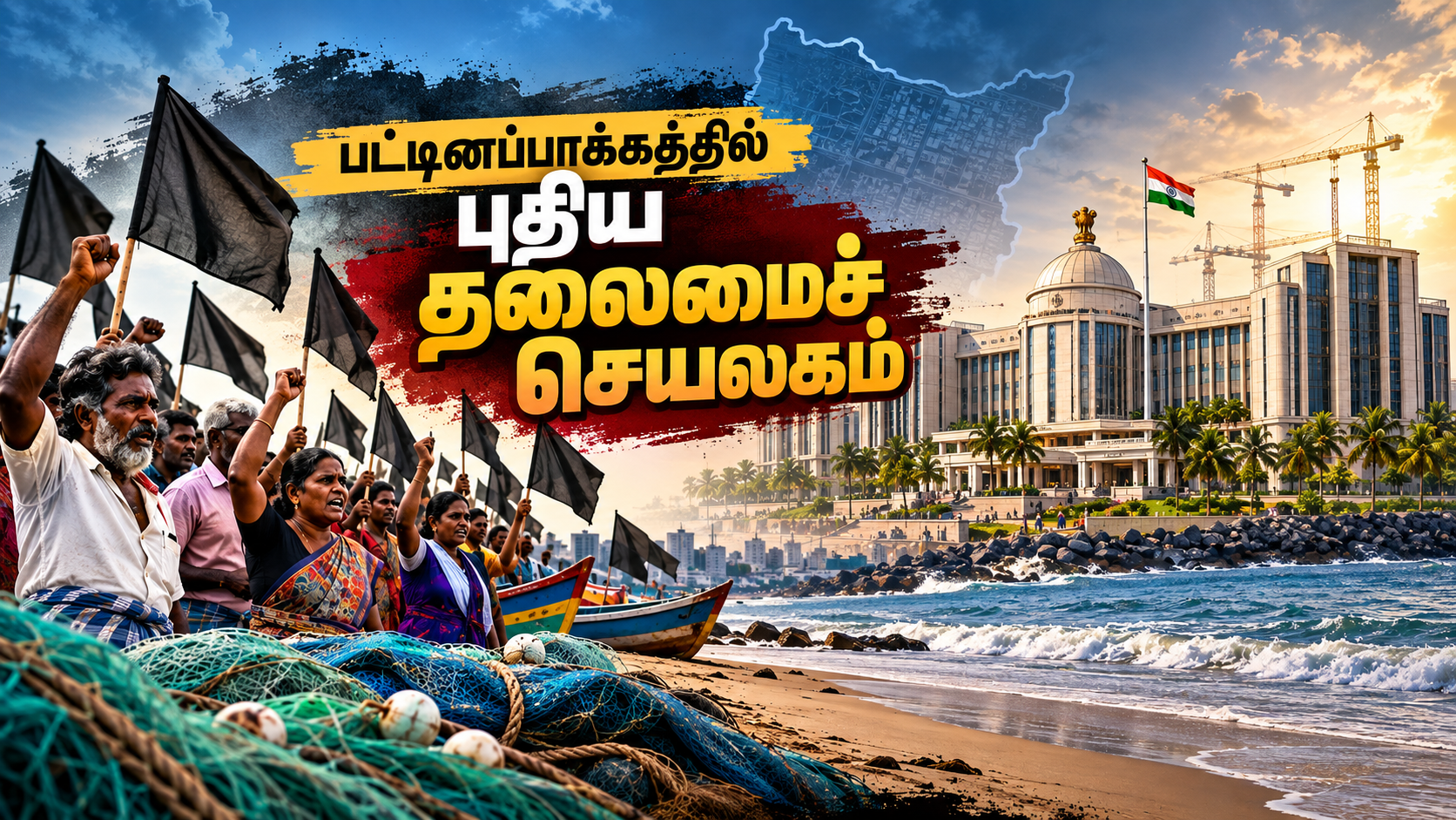 பட்டினப்பாக்கத்தில் புதிய தலைமைச் செயலகம்